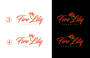 Logo Design by Mi Design1 for Fire Lily Ceramics | Design: #30626293