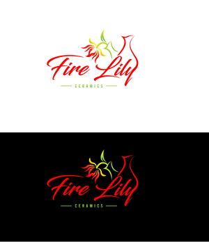 Logo Design by Mi Design1 for Fire Lily Ceramics | Design: #30626634