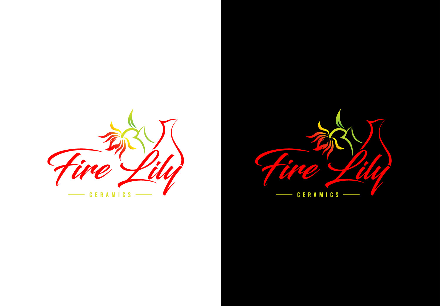 Logo Design by Mi Design1 for Fire Lily Ceramics | Design #30697902