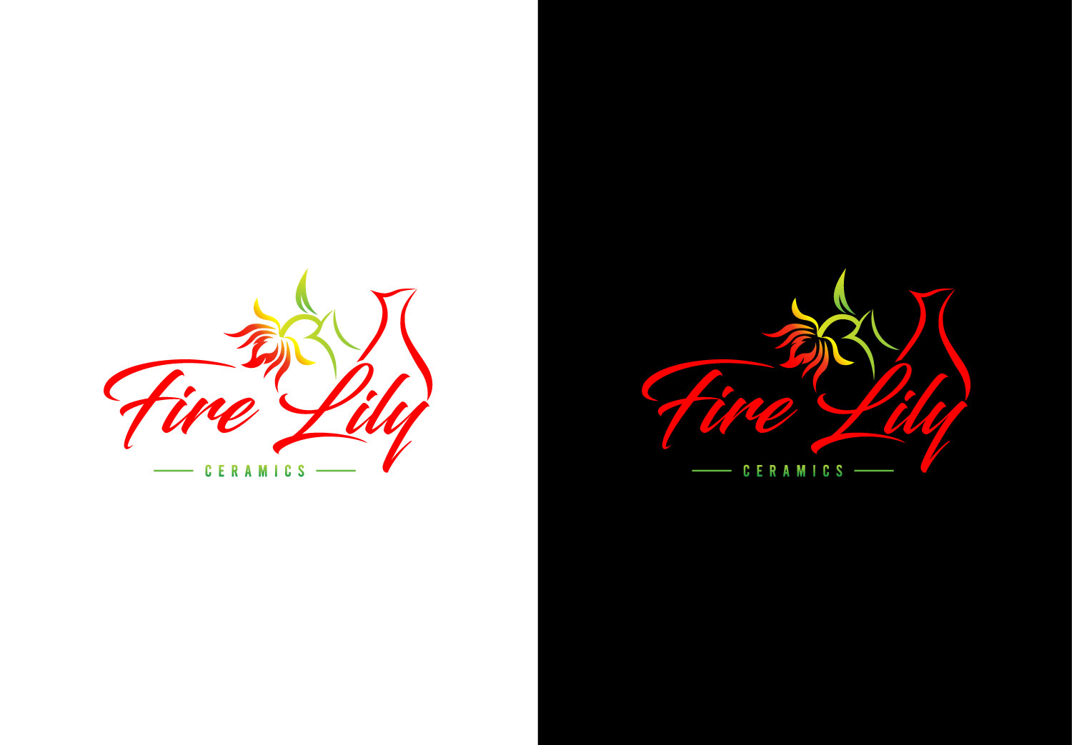 Logo Design by Mi Design1 for Fire Lily Ceramics | Design #30697903