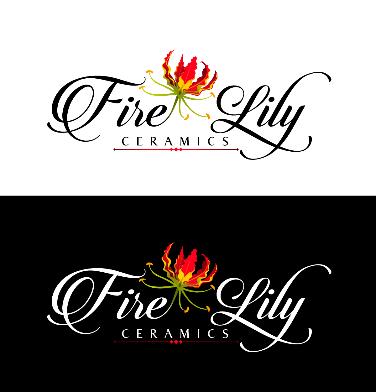 Logo Design by viraj1676 for Fire Lily Ceramics | Design #30530606