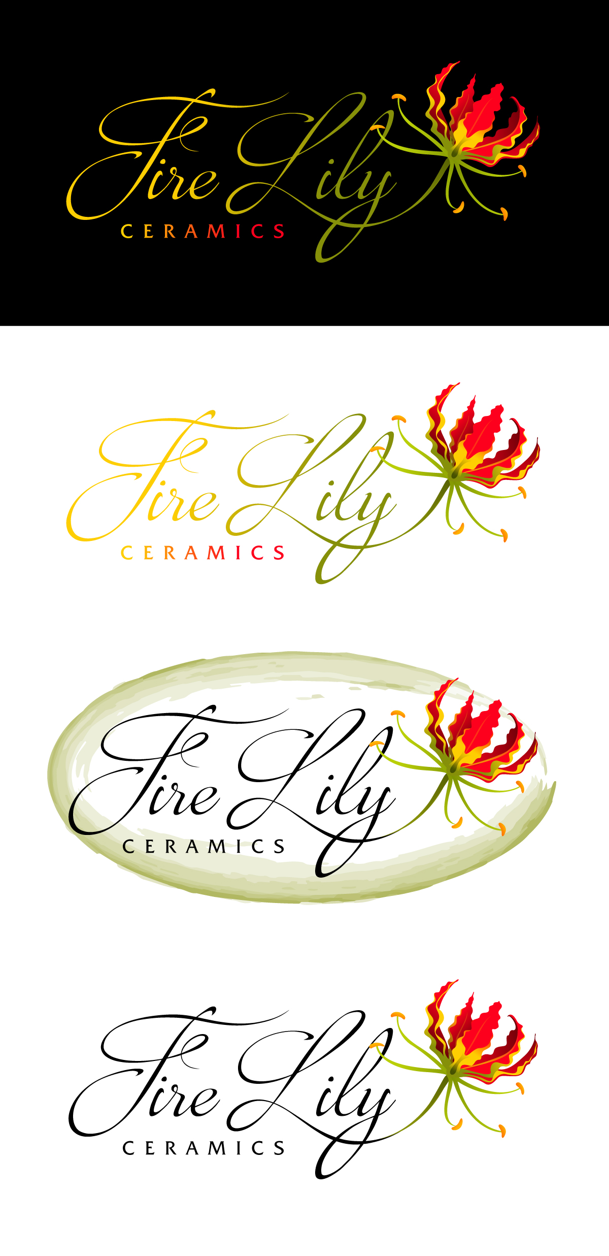 Logo Design by viraj1676 for Fire Lily Ceramics | Design #30530690