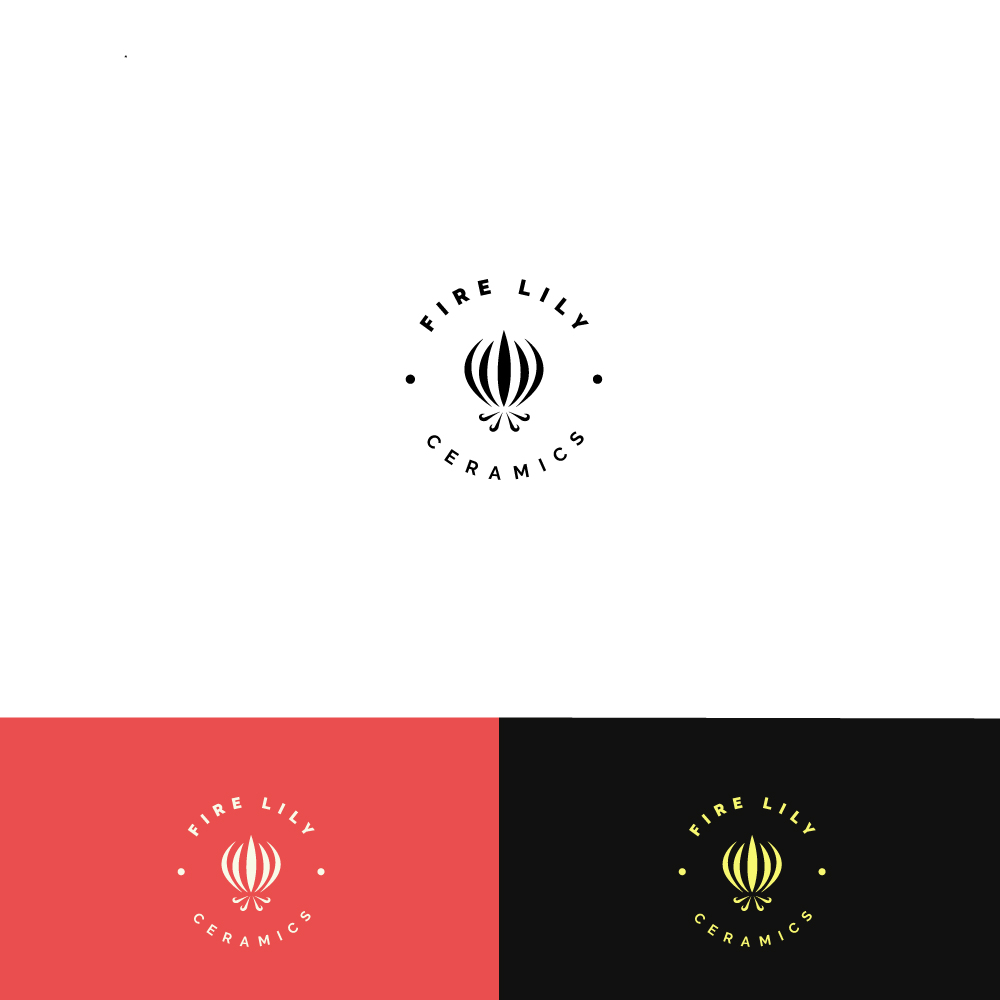 Logo-Design von BatJazzStudio für Fire Lily Ceramics | Design #30547510