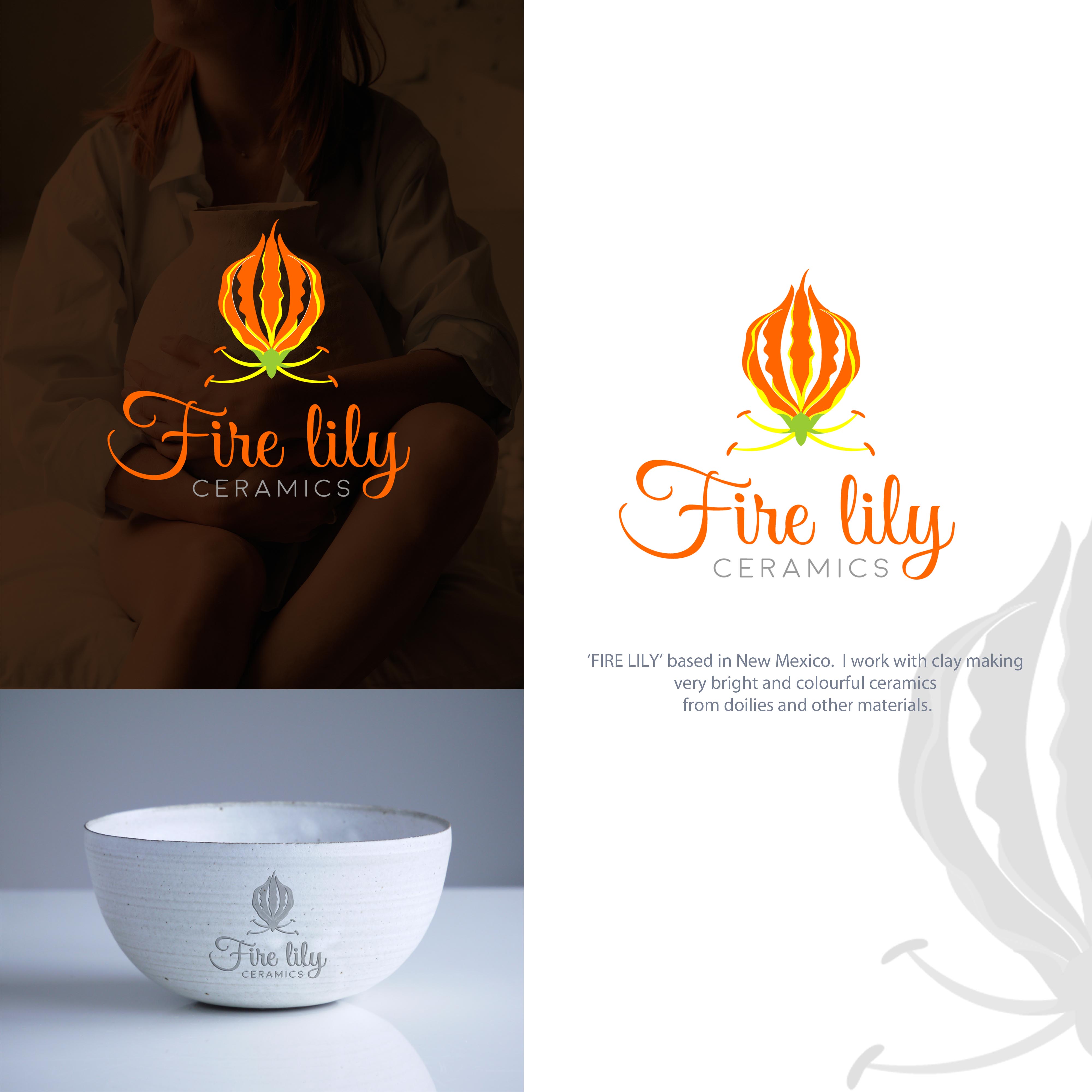 Logo Design by QR_30 for Fire Lily Ceramics | Design #30537750