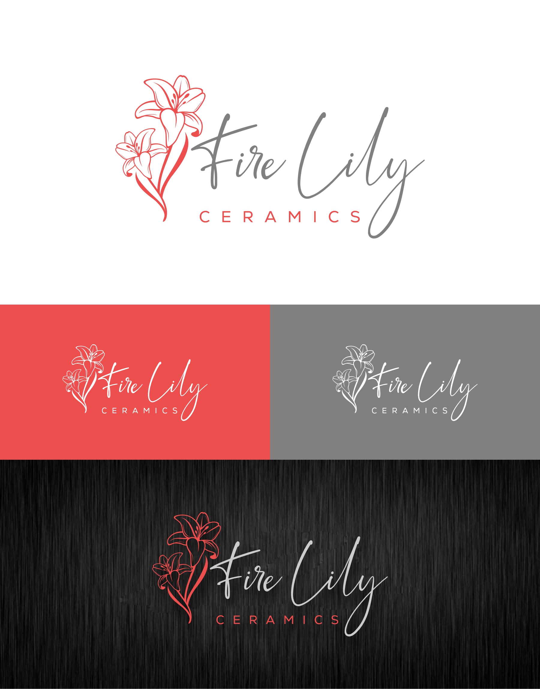 Logo Design by debdesign for Fire Lily Ceramics | Design #30526650