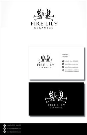 Logo Design by zebronicgraphic for Fire Lily Ceramics | Design: #30522241