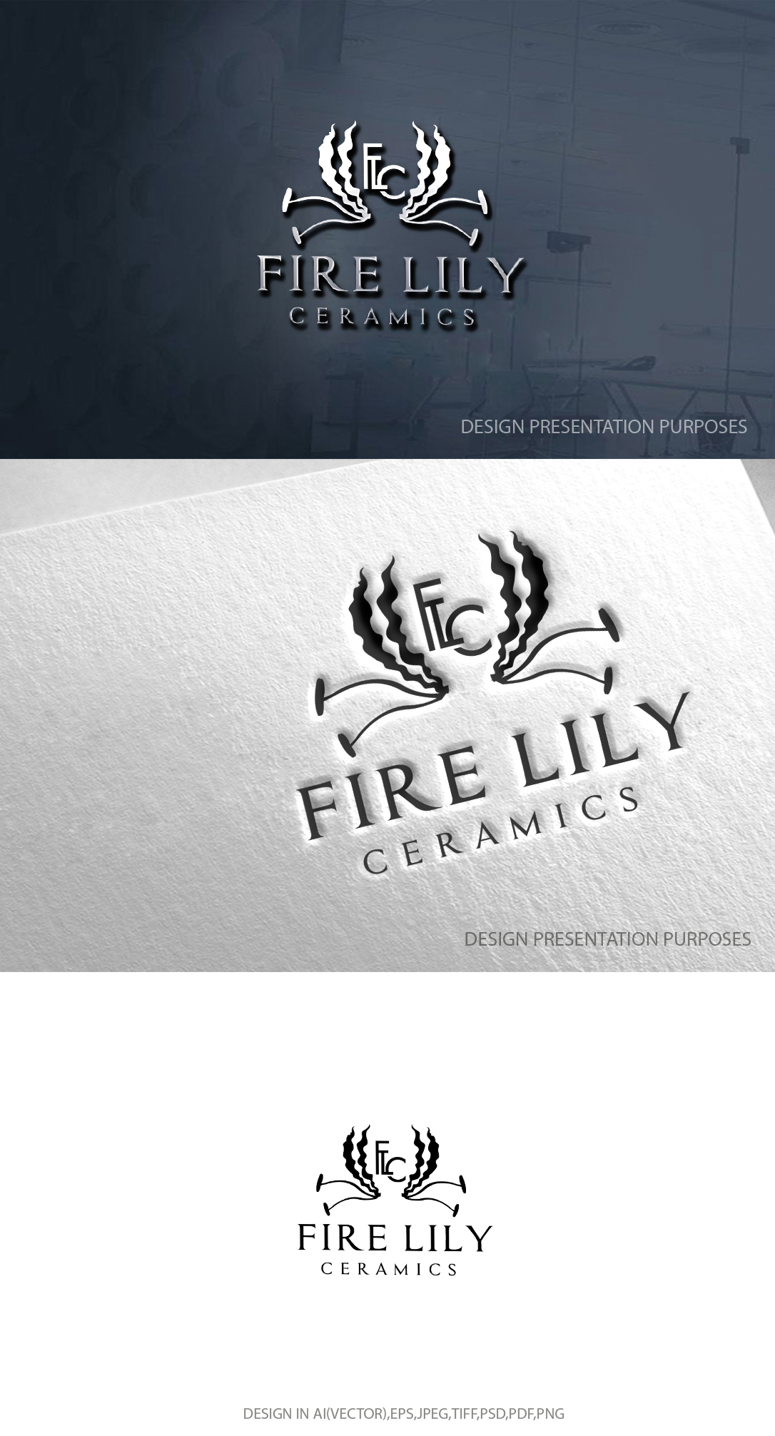 Logo-Design von zebronicgraphic für Fire Lily Ceramics | Design #30522242