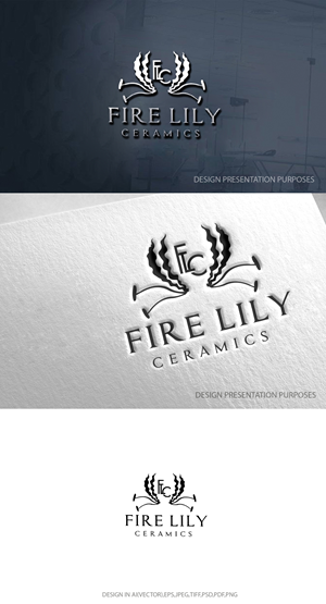 Logo Design by zebronicgraphic for Fire Lily Ceramics | Design: #30522242