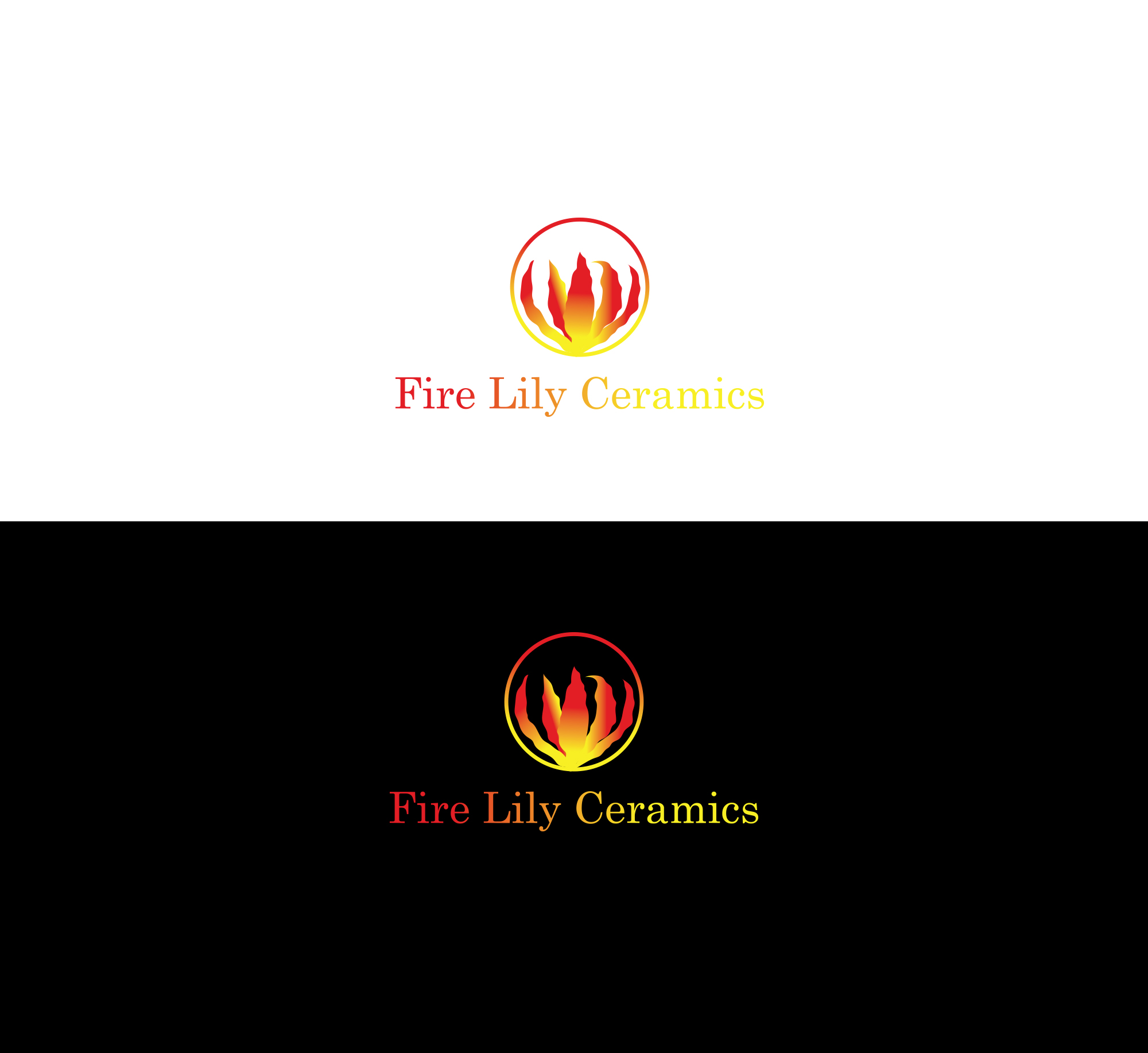 Logo Design by Bonna 3 for Fire Lily Ceramics | Design #30531889