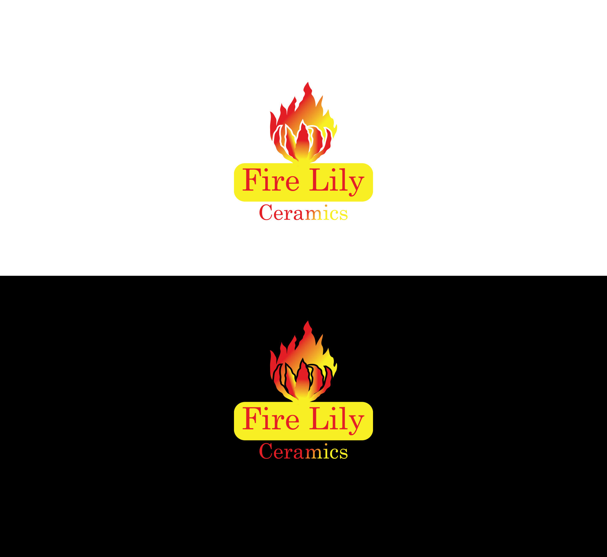 Logo Design by Bonna 3 for Fire Lily Ceramics | Design #30531964