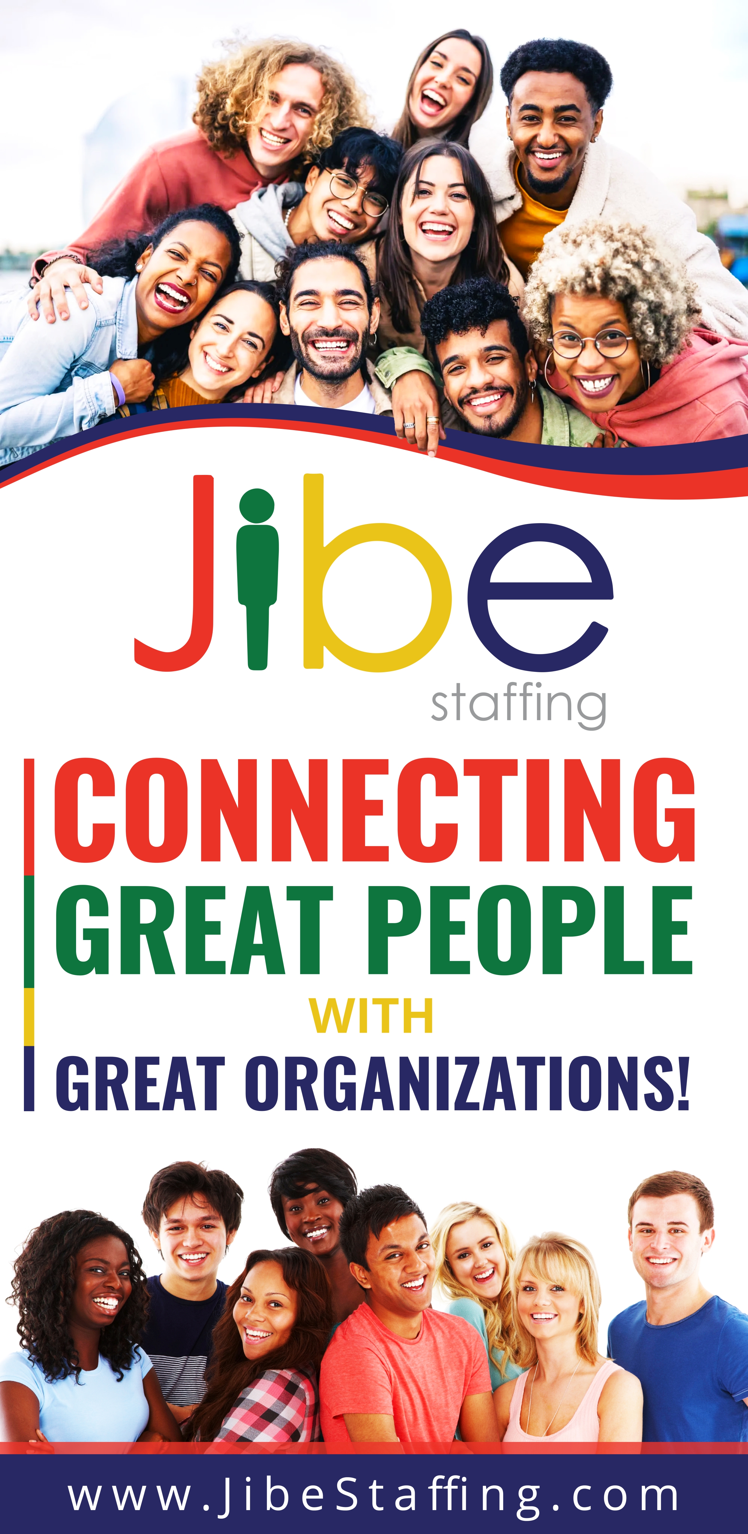 Diseño Publicitario por Hristo Itchov para Jibe Staffing | Diseño #30524733