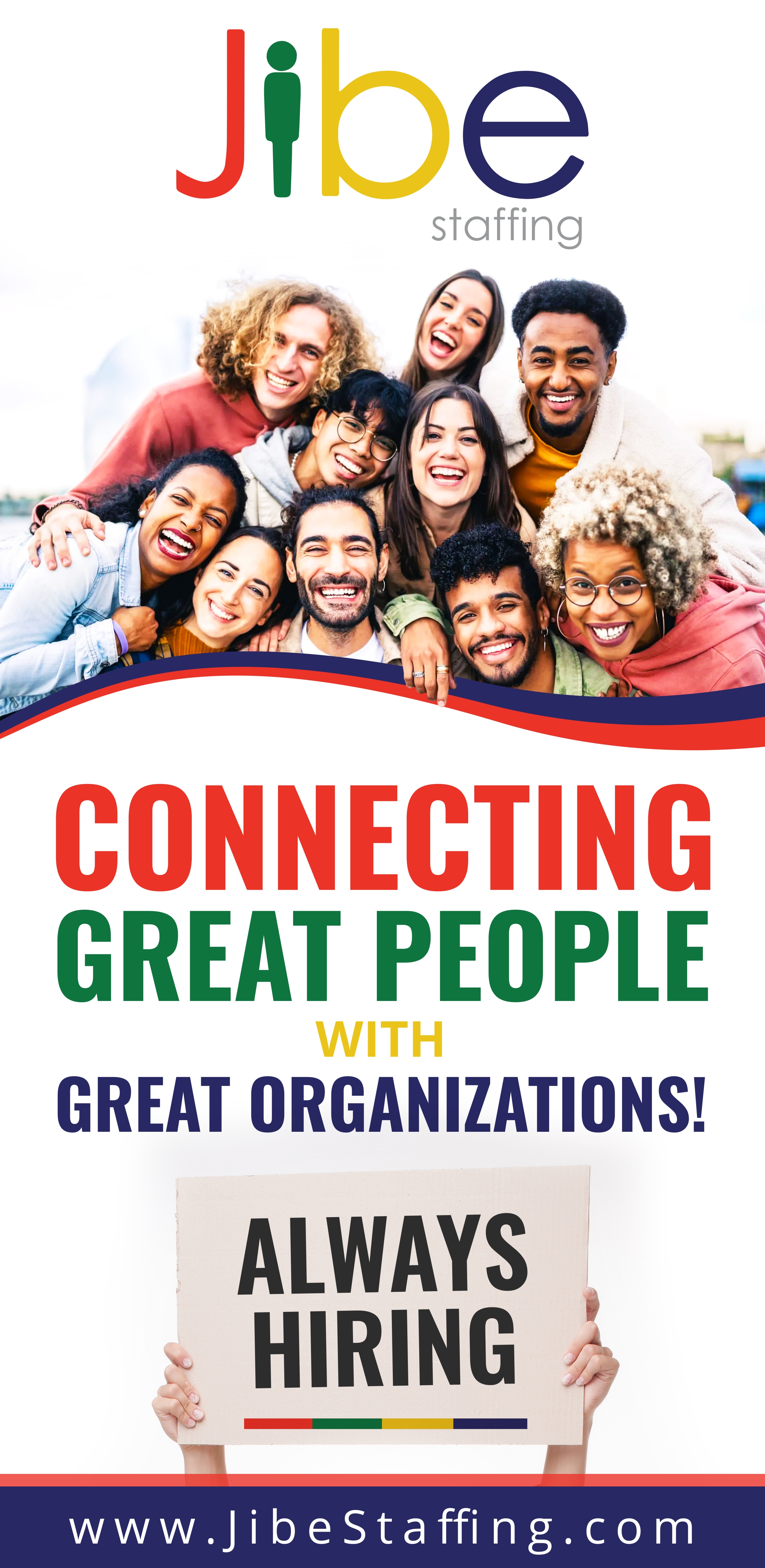Diseño Publicitario por Hristo Itchov para Jibe Staffing | Diseño #30589094