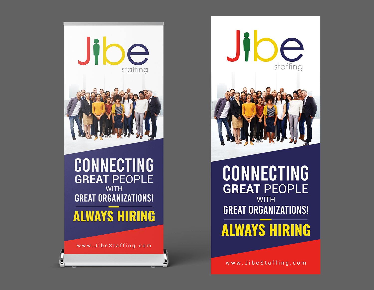 Diseño Publicitario por ecorokerz para Jibe Staffing | Diseño #30591279