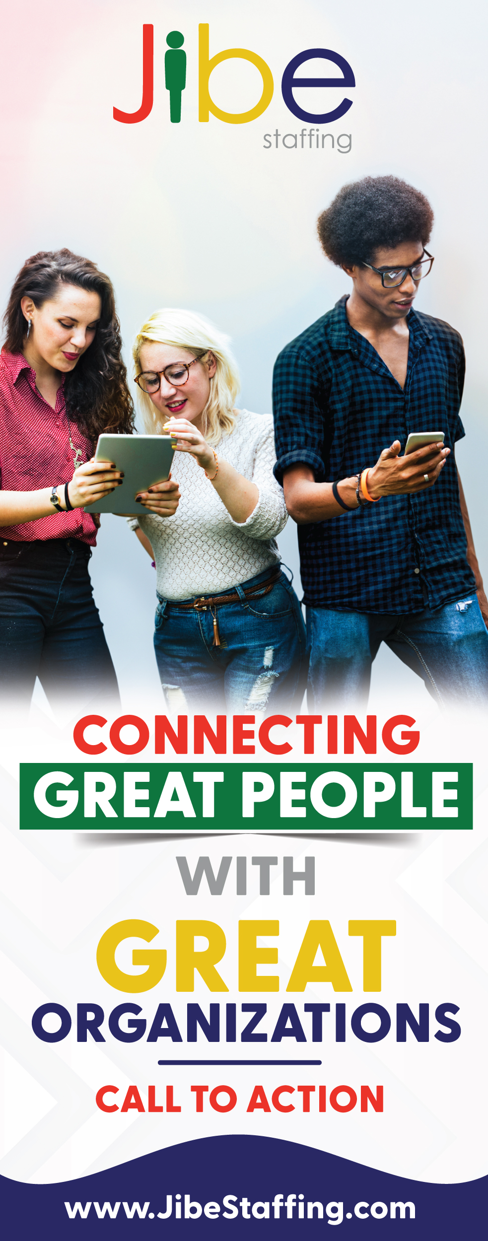 Advertisement Design by Fusionex Studio for Jibe Staffing | Design #30532486