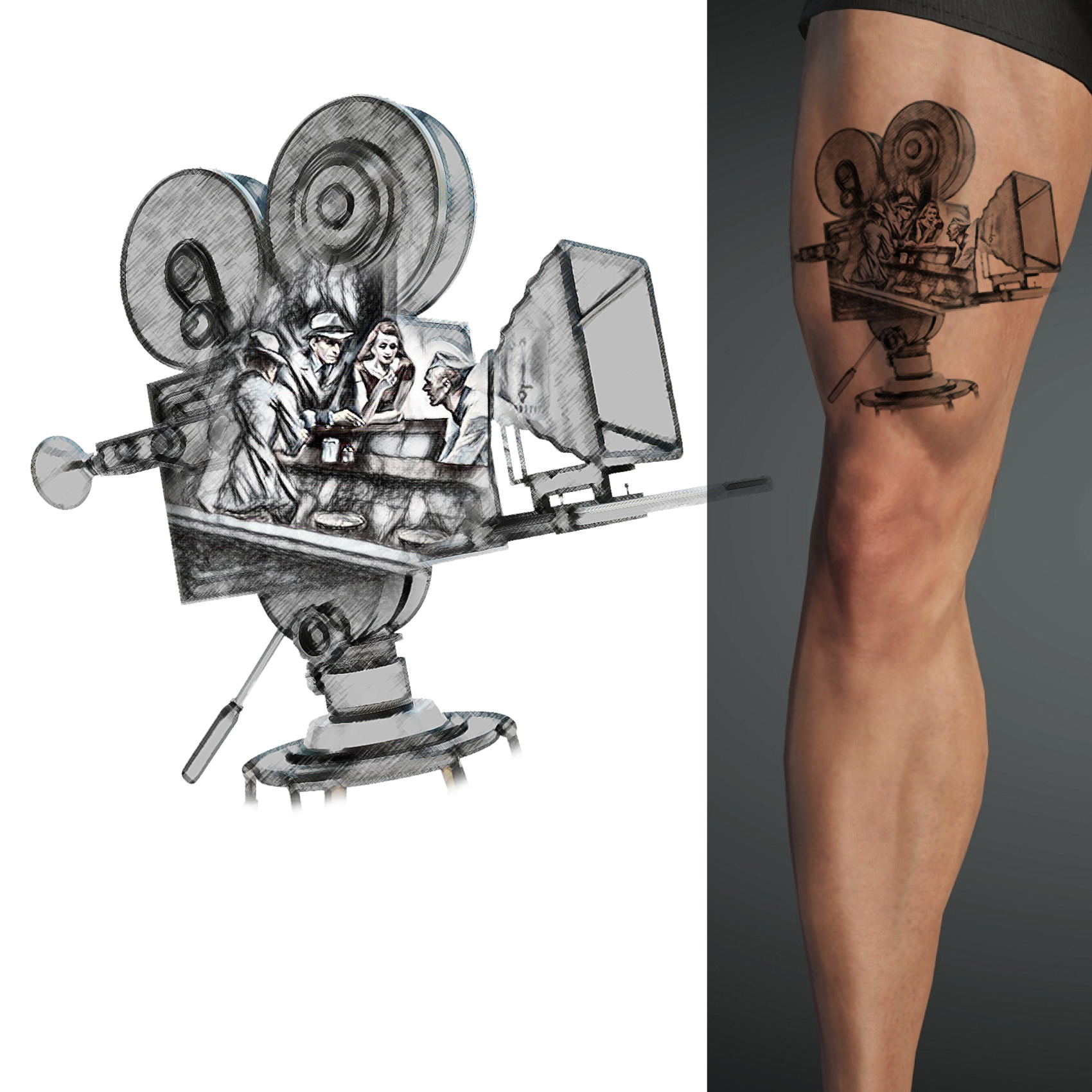 Tattoo Design by Sergio Coelho for this project | Design #30538249