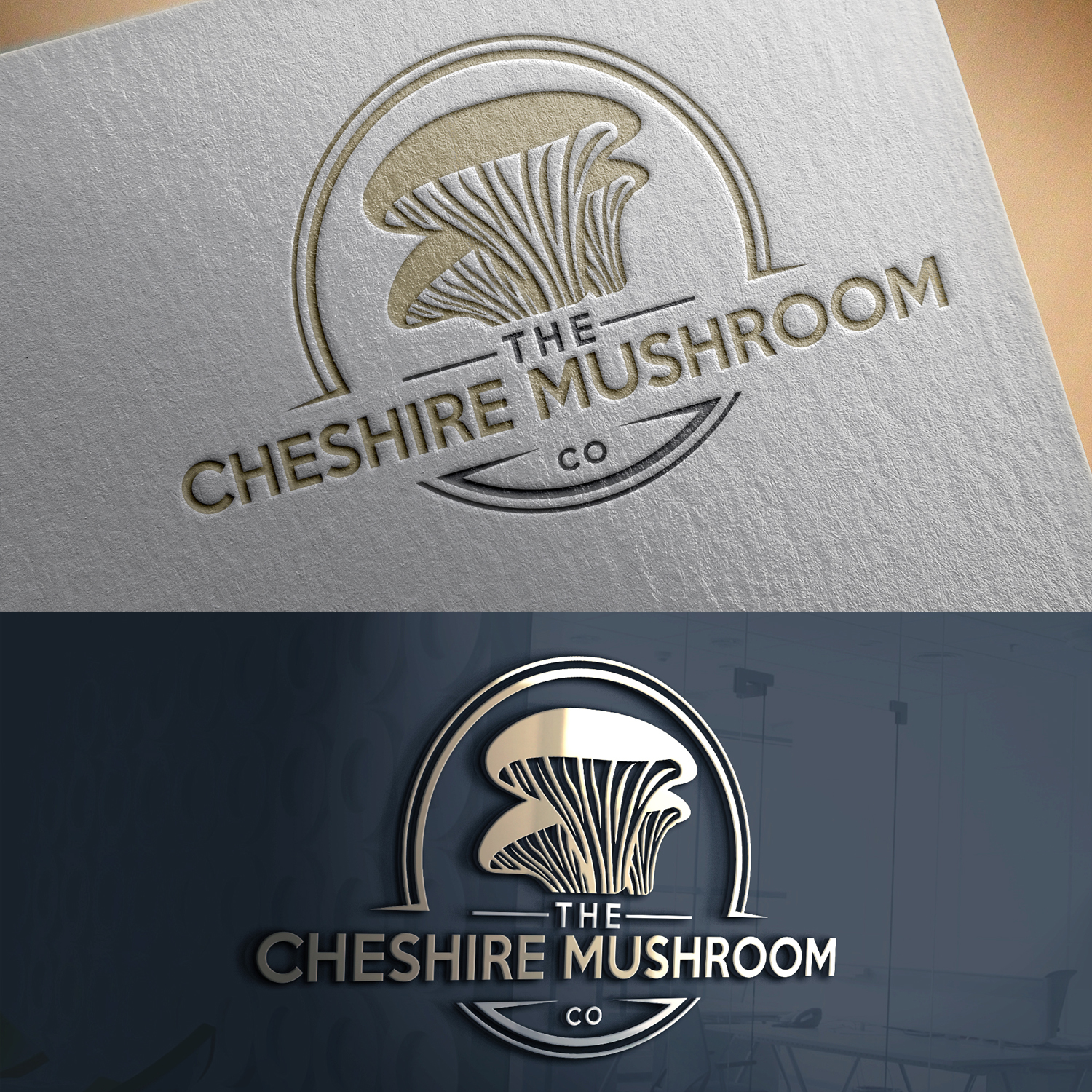 Logo Design by 24ksunny for The Cheshire Mushroom Co. | Design #30557079