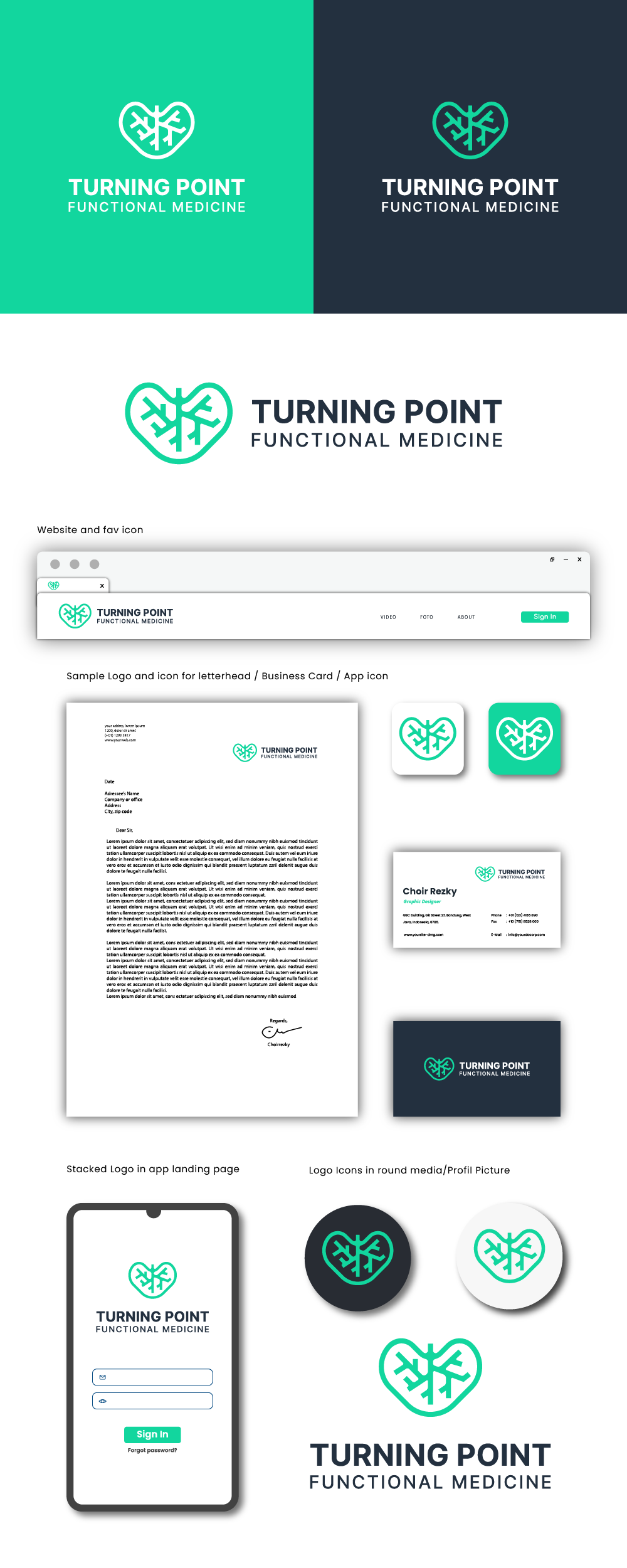 Logo Design by Choiresia.id for Turning Point Functional Medicine | Design #30533240