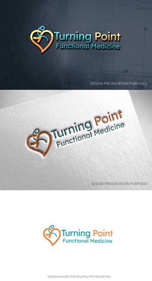 Logo Design by zebronicgraphic for Turning Point Functional Medicine | Design: #30553303