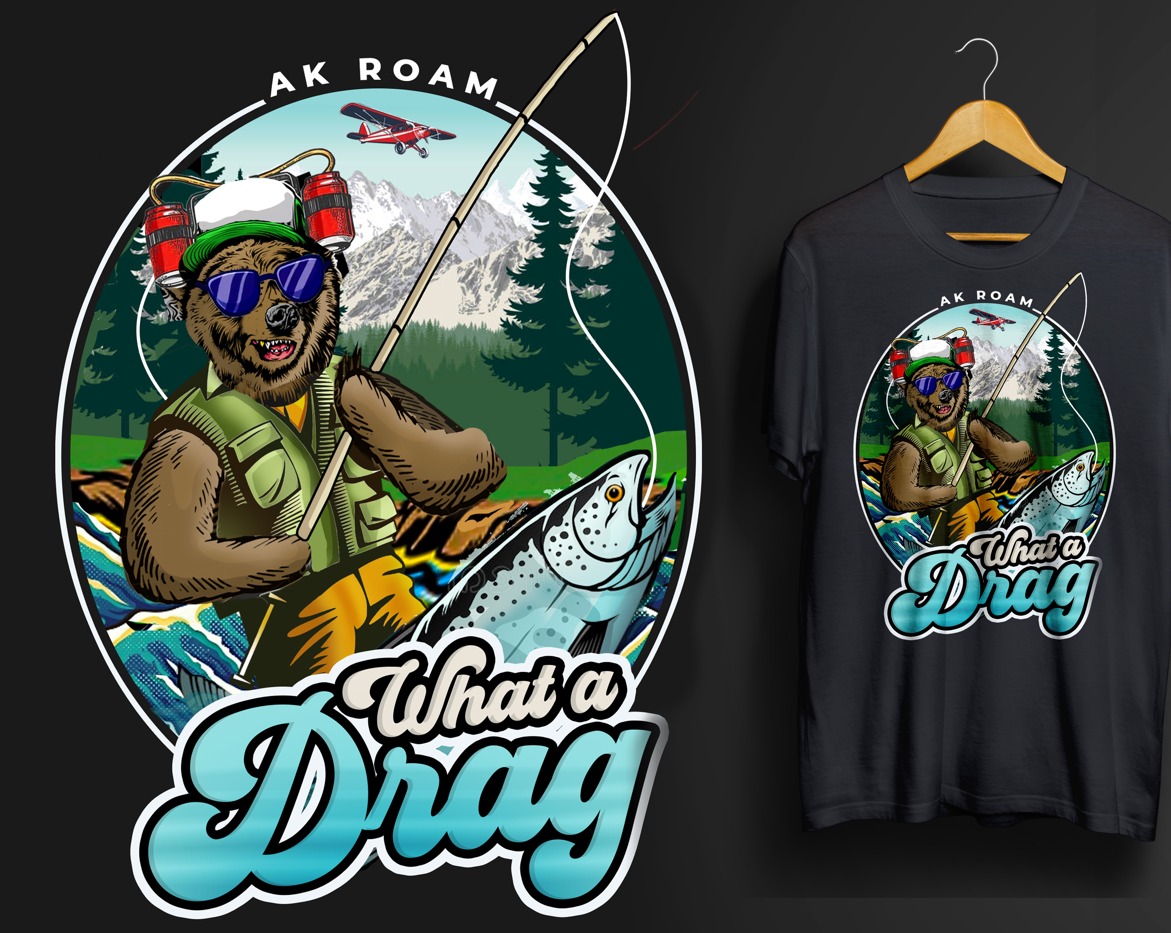 T-shirt Design by Md. Humayun for AK ROAM | Design #30543348