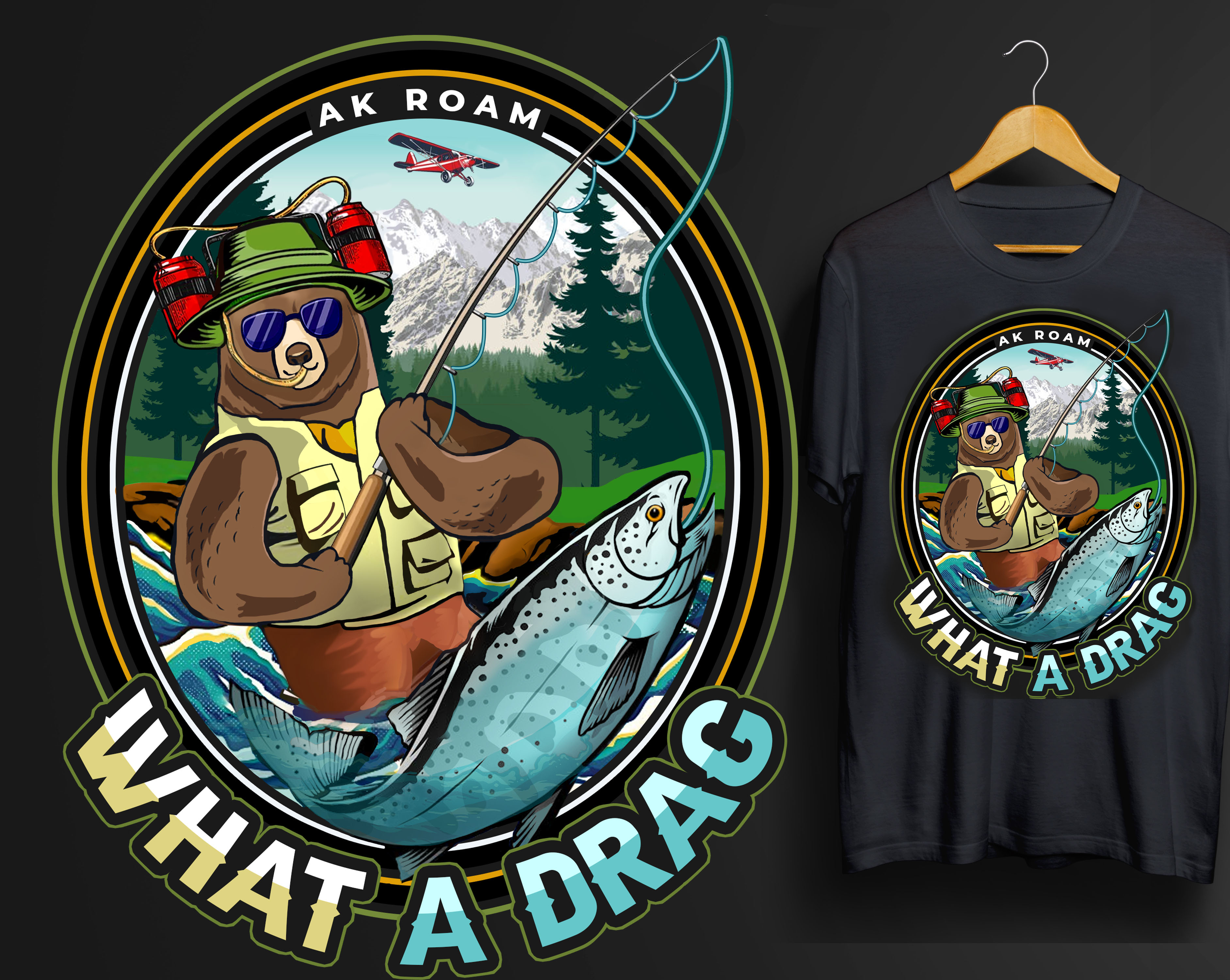 T-shirt Design by Md. Humayun for AK ROAM | Design #30650956