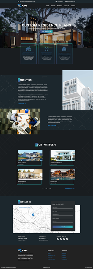Landing Page Design by C9 Designs
