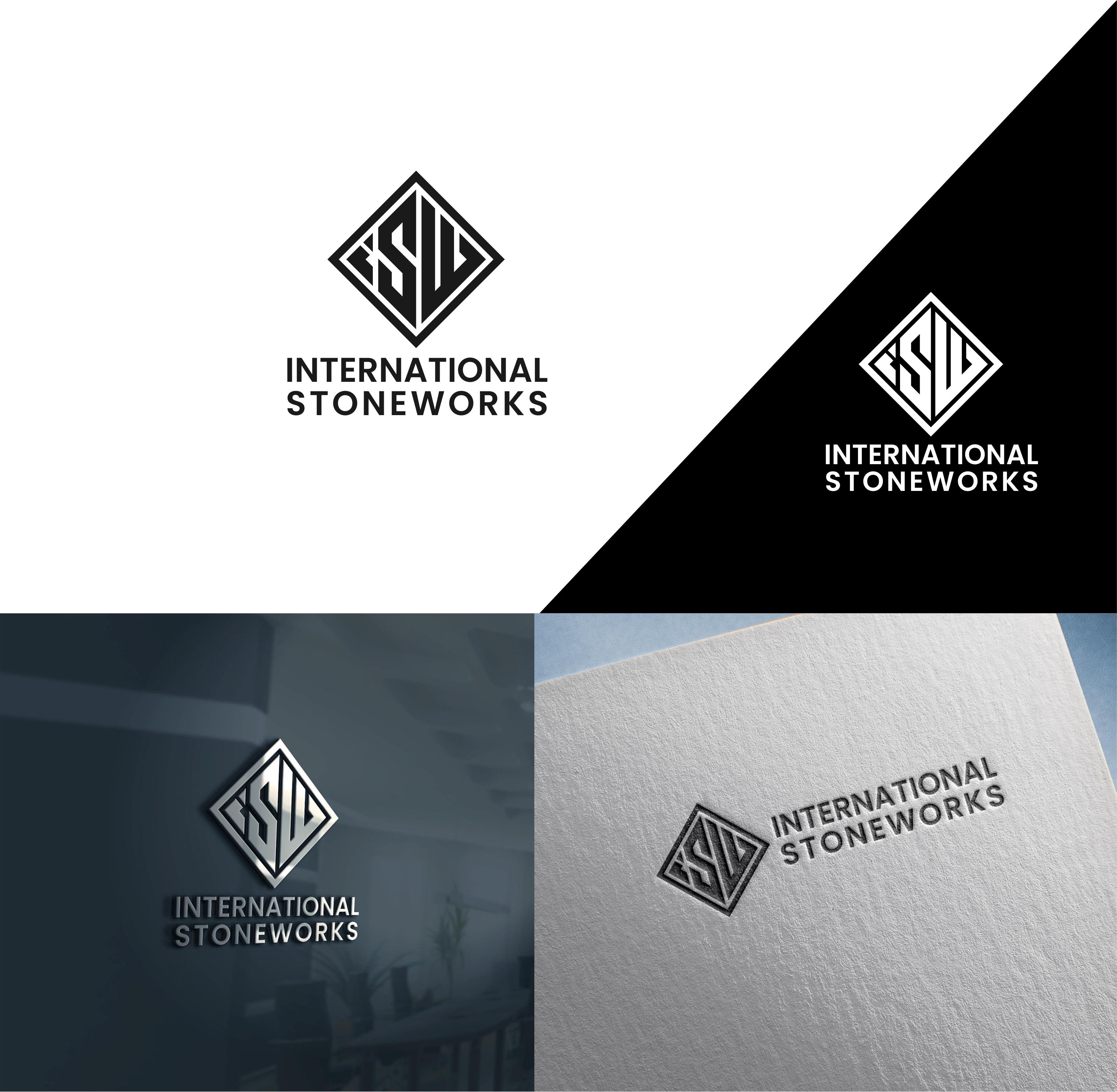 Logo Design by Joenet Jayawarna for International Stoneworks | Design #30622221
