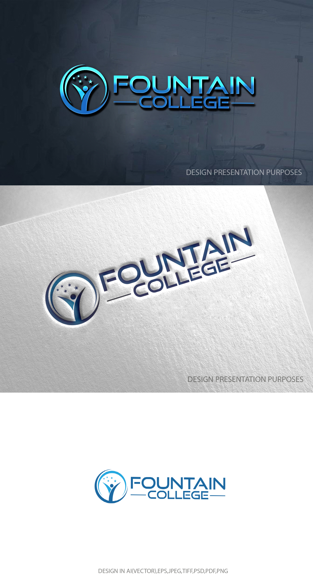 Logo-Design von zebronicgraphic für Fountain College | Design #30541551