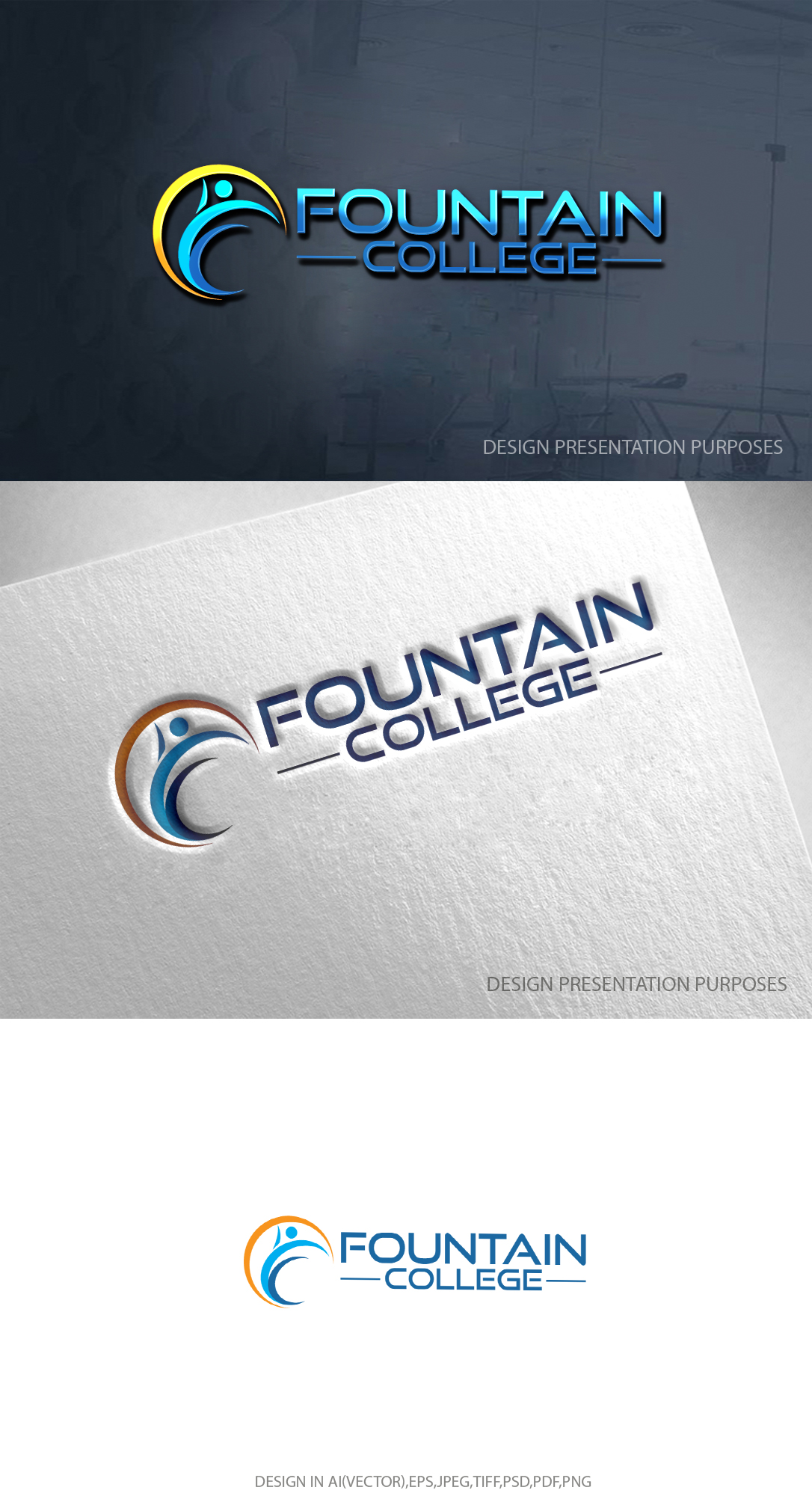 Logo-Design von zebronicgraphic für Fountain College | Design #30541552
