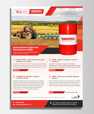 Design de Flyer par KreativeMadz pour ILD-SINOPEC | Design : #30540774