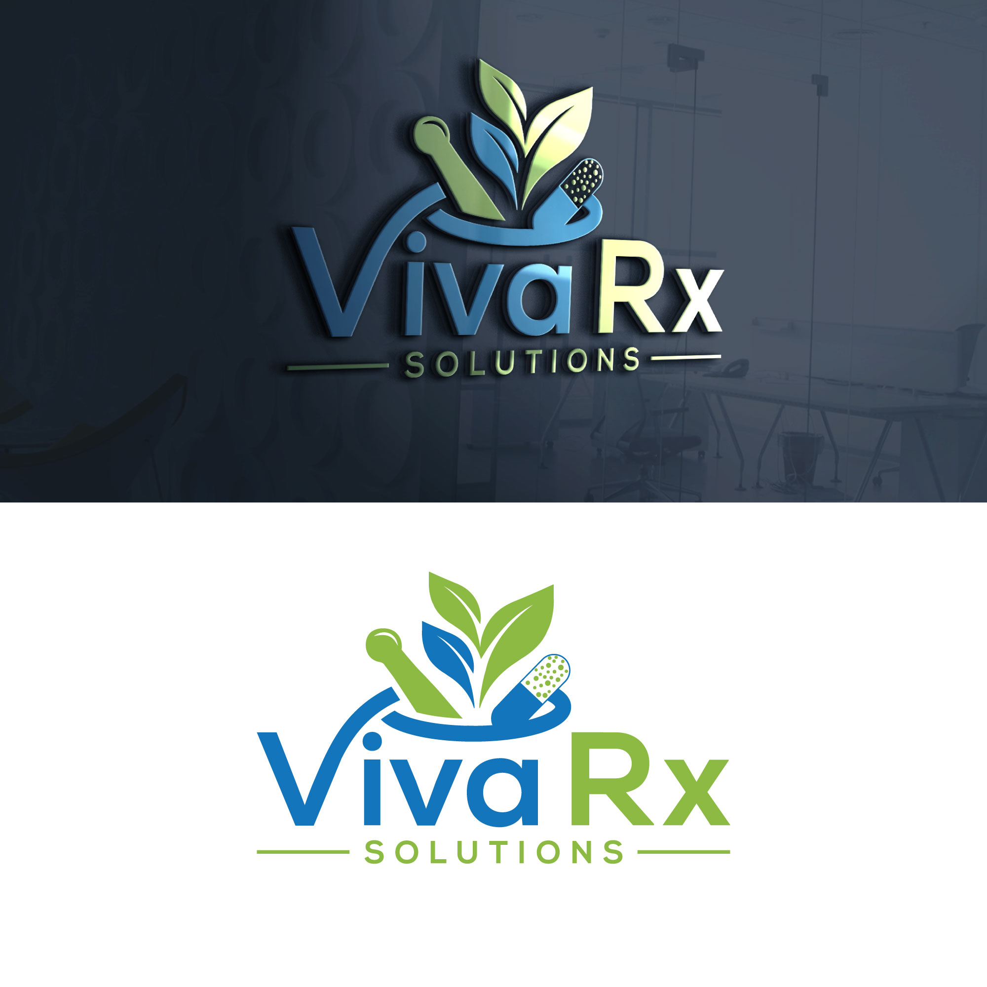 Logo Design by NajimPathan for Viva Rx Solutions | Design #30550850