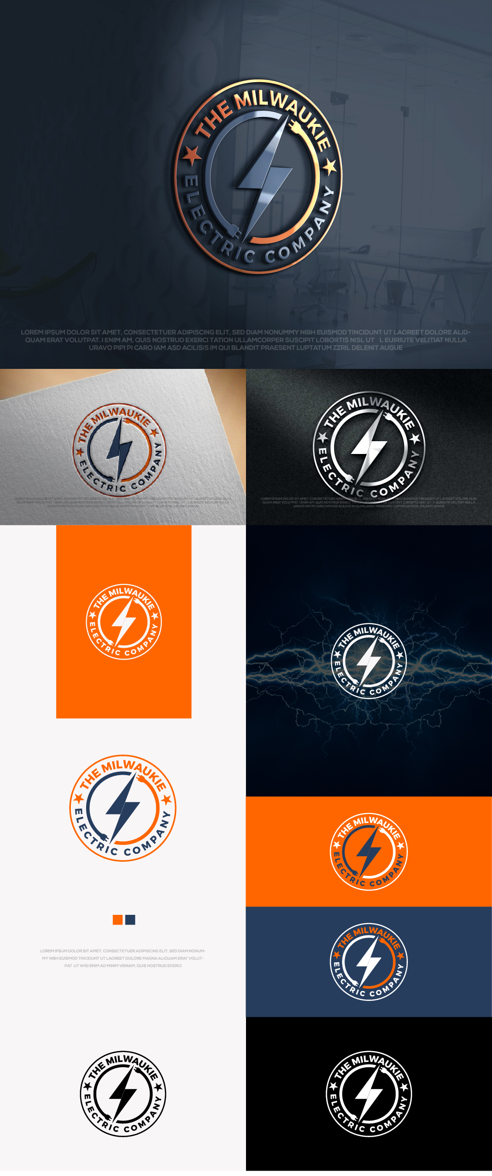 Logo Design by AyubZafar.com for Milwaukie Electric | Design #30566488