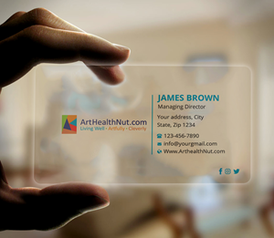 Design de Carte de Visite par Expert Bappy pour ArtHealthNut.com, LLC | Design : #30551569