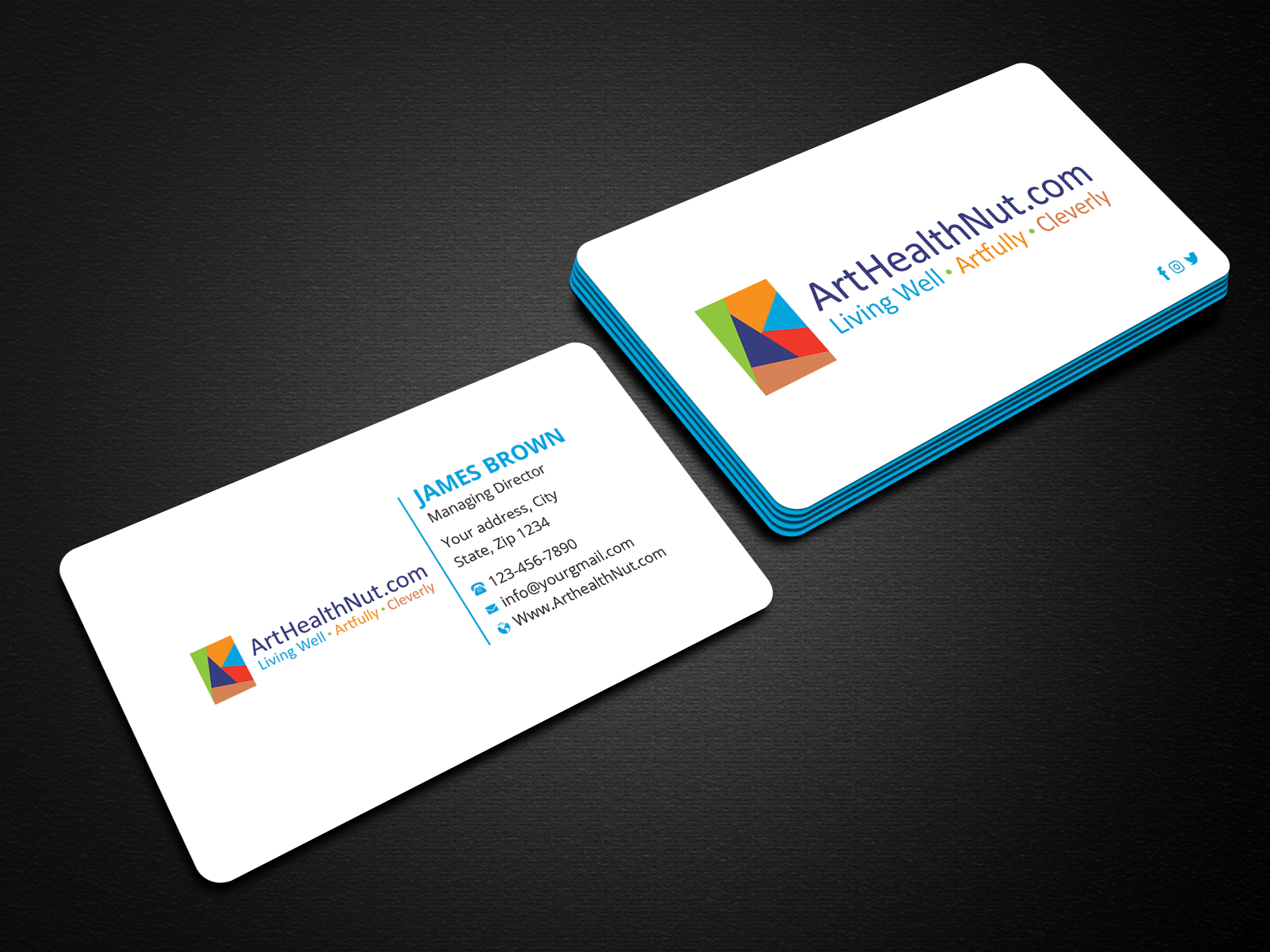Design de Carte de Visite par Expert Bappy pour ArtHealthNut.com, LLC | Design #30551587