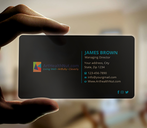 Design de Carte de Visite par Expert Bappy pour ArtHealthNut.com, LLC | Design : #30551607