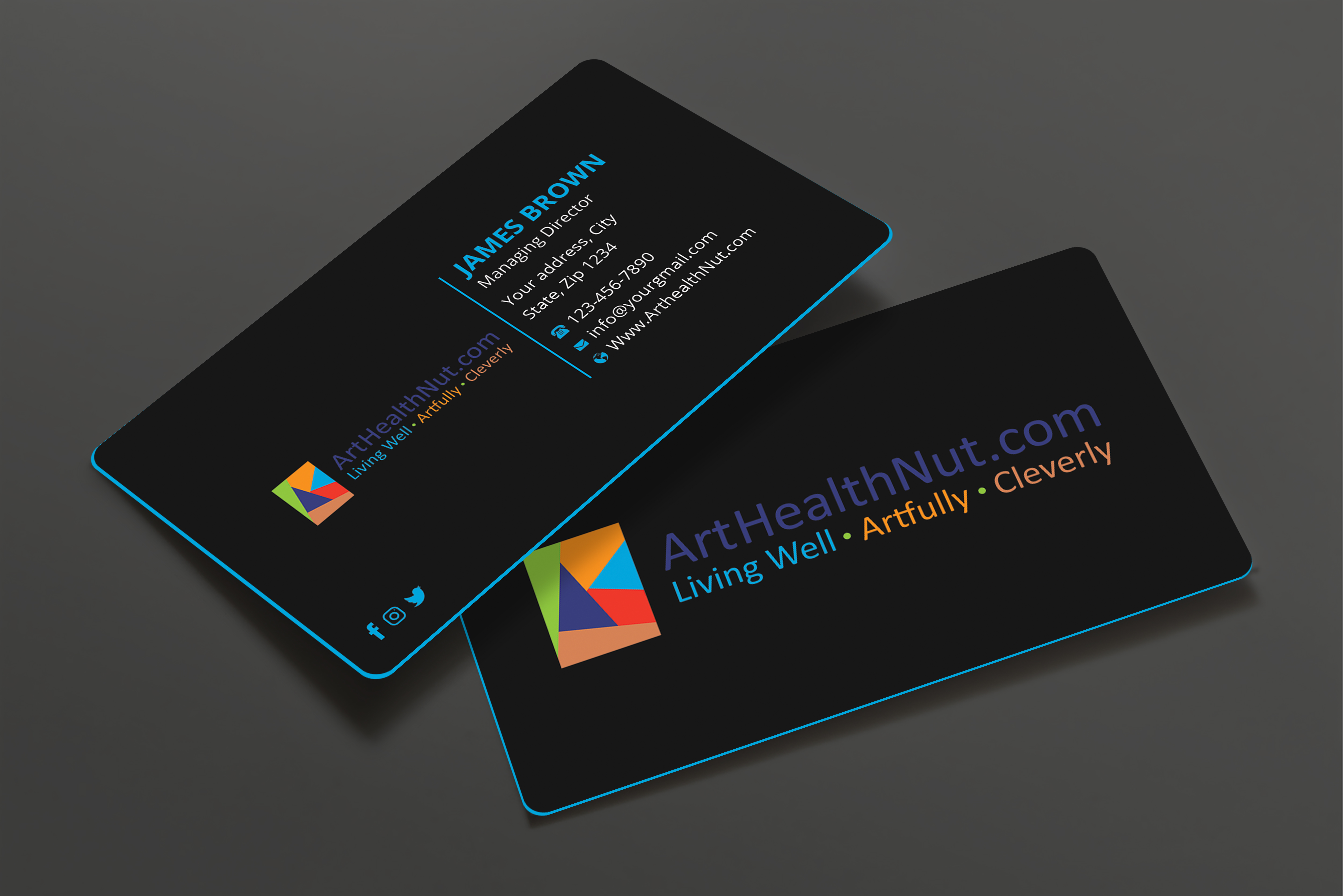 Design de Carte de Visite par Expert Bappy pour ArtHealthNut.com, LLC | Design #30551613