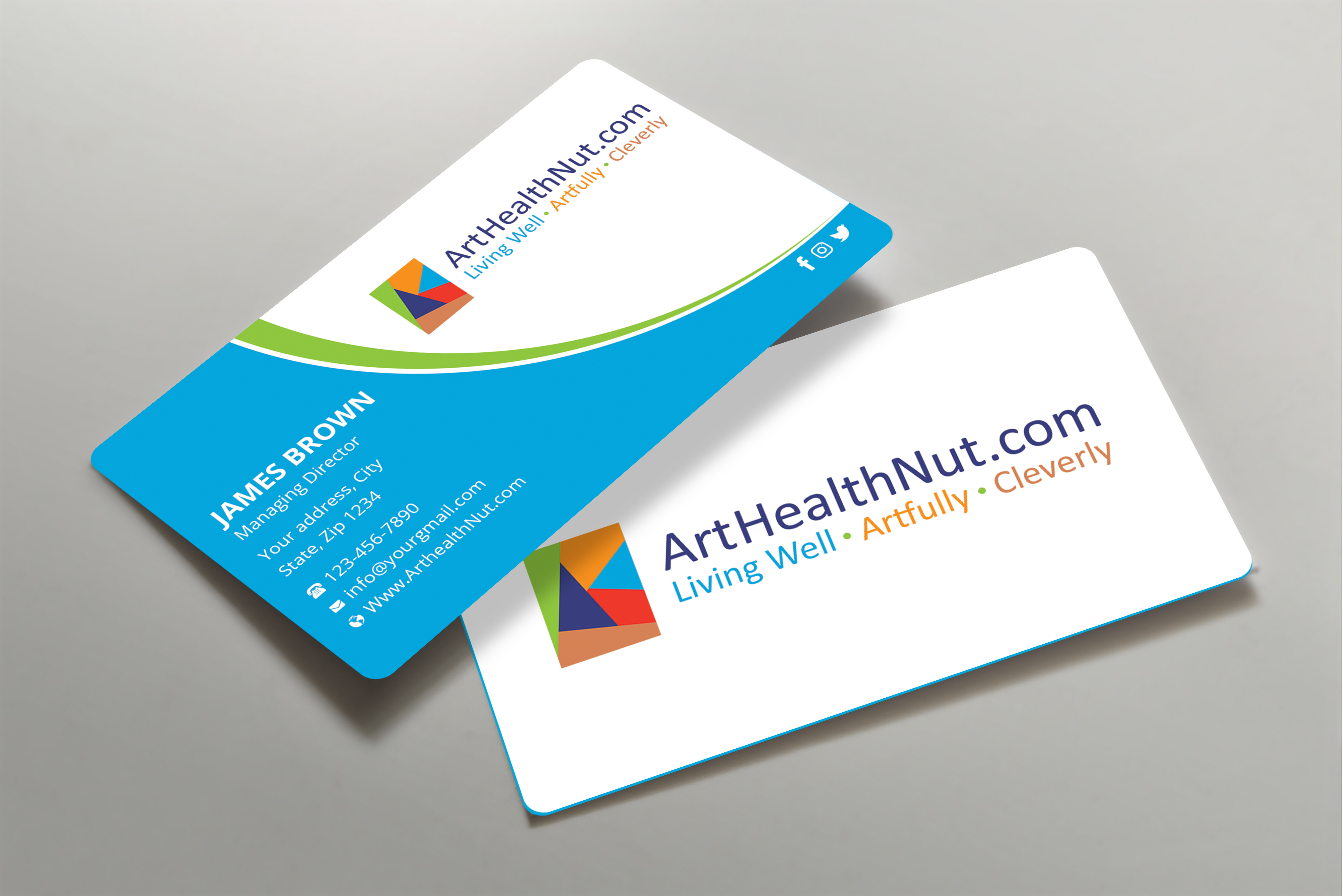 Design de Carte de Visite par Expert Bappy pour ArtHealthNut.com, LLC | Design #30551698