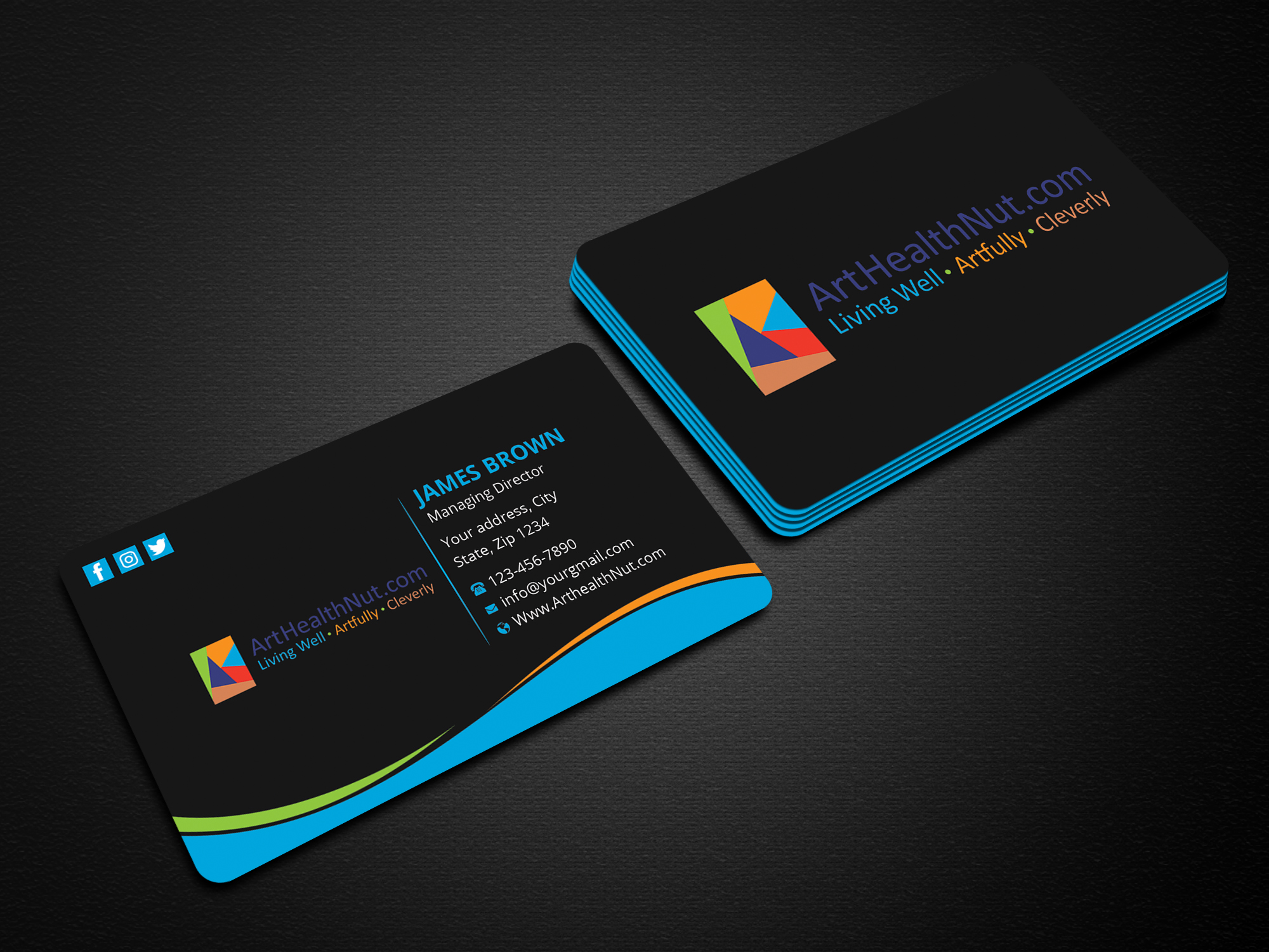 Design de Carte de Visite par Expert Bappy pour ArtHealthNut.com, LLC | Design #30551781