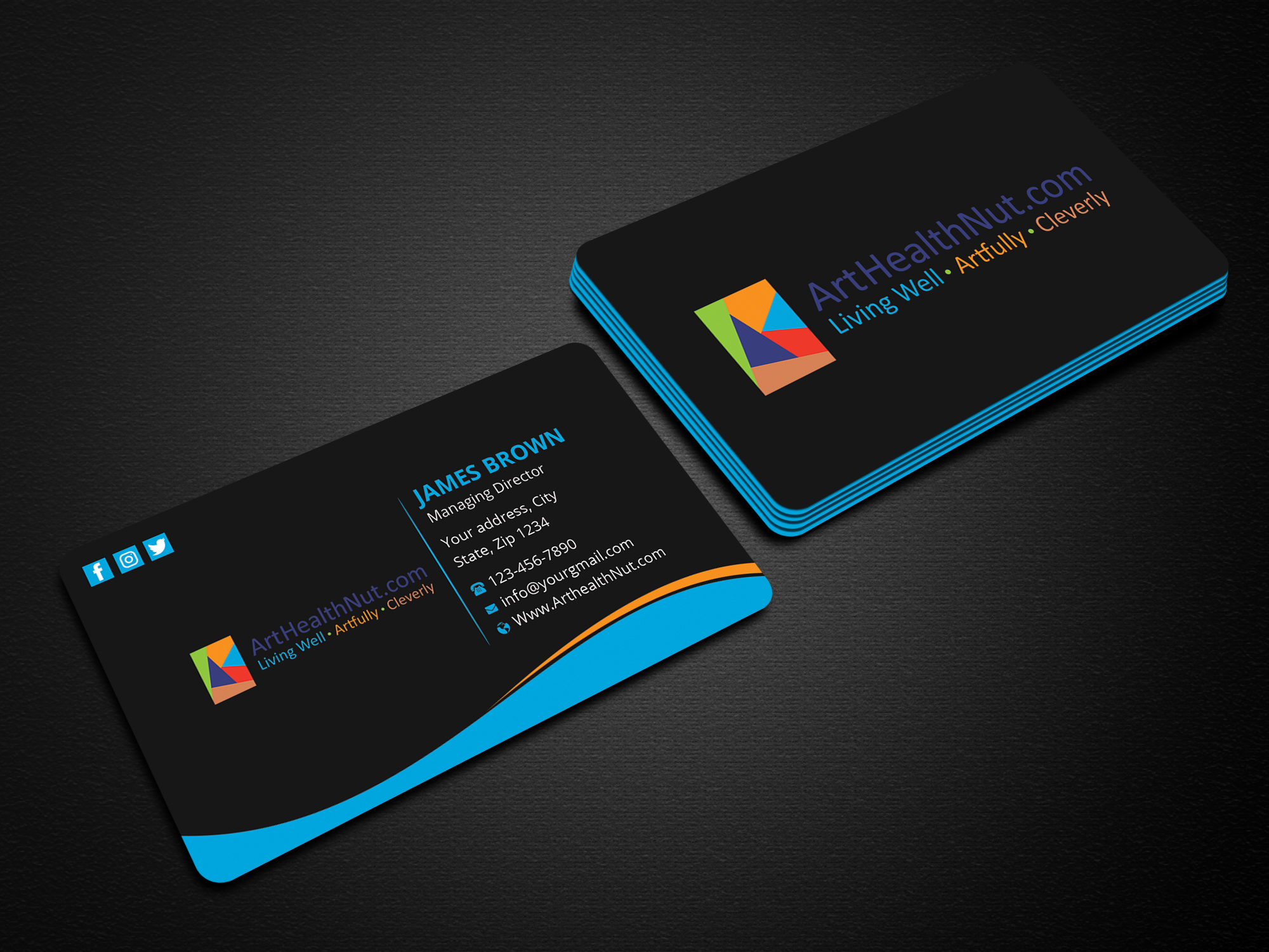 Design de Carte de Visite par Expert Bappy pour ArtHealthNut.com, LLC | Design #30551789