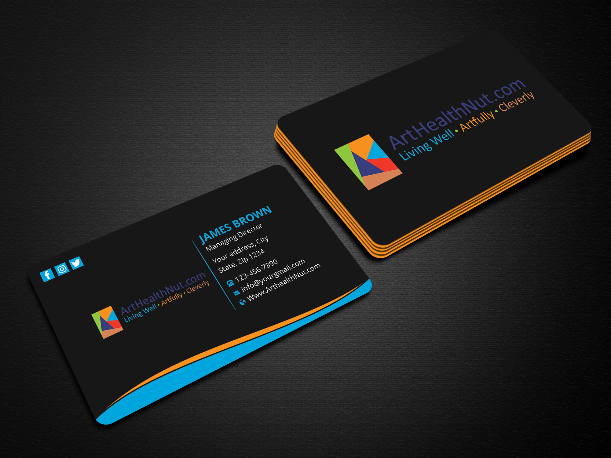 Design de Carte de Visite par Expert Bappy pour ArtHealthNut.com, LLC | Design #30551793