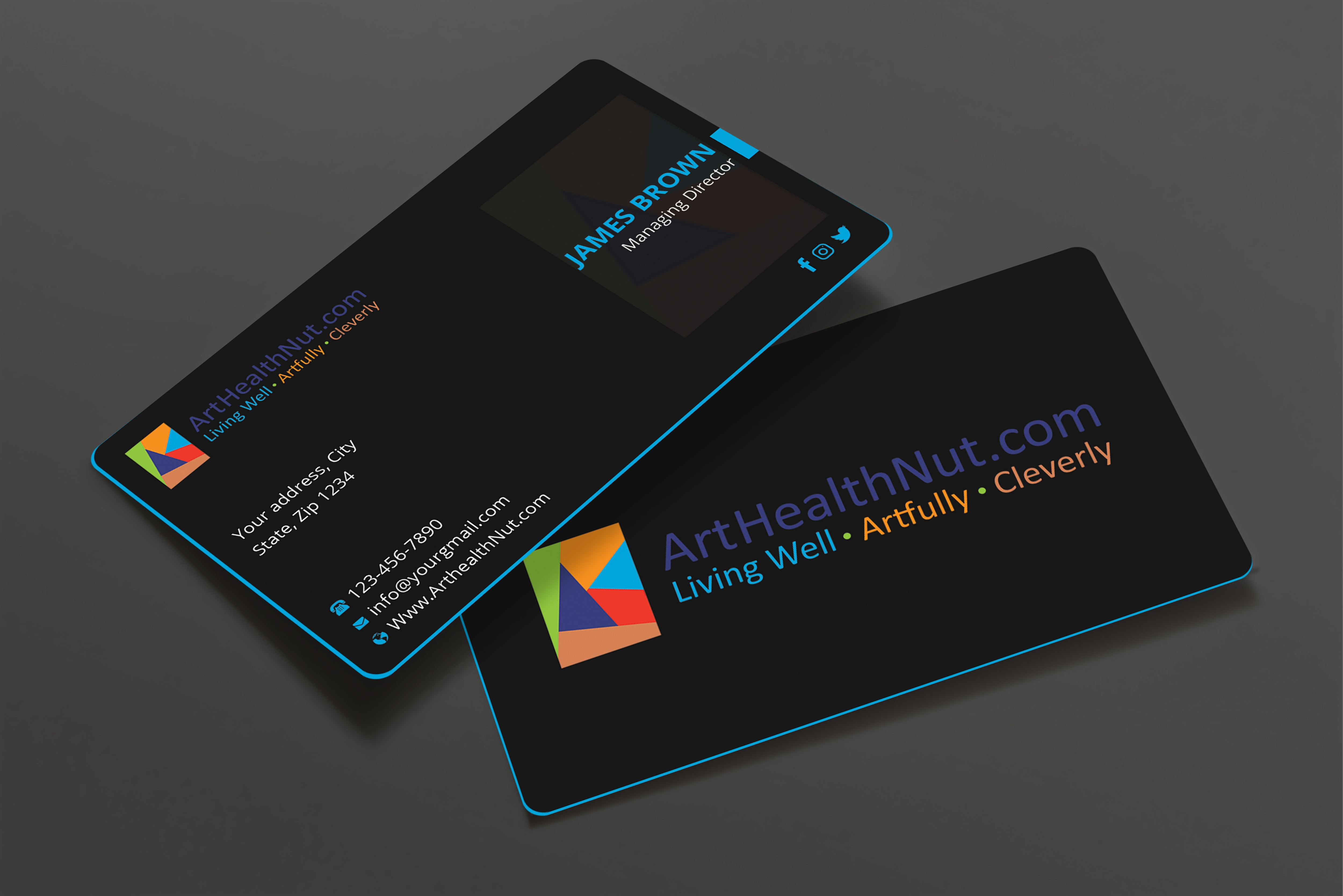 Diseño de Tarjeta de Presentación por Expert Bappy para ArtHealthNut.com, LLC | Diseño #30551942