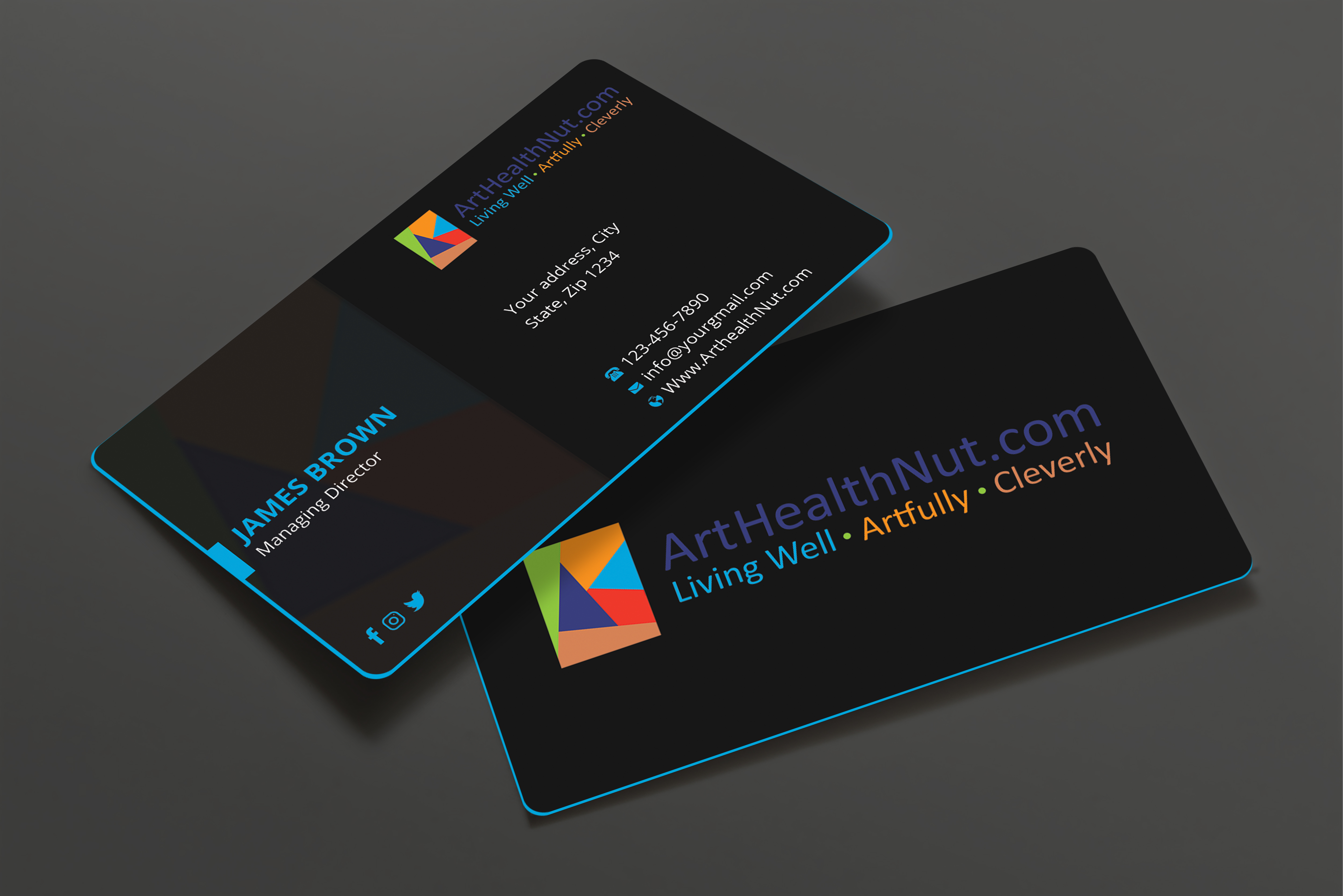 Diseño de Tarjeta de Presentación por Expert Bappy para ArtHealthNut.com, LLC | Diseño #30551954