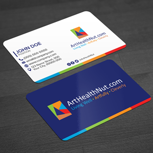 Diseño de Tarjeta de Presentación por WellDesign para ArtHealthNut.com, LLC | Diseño: #30551803