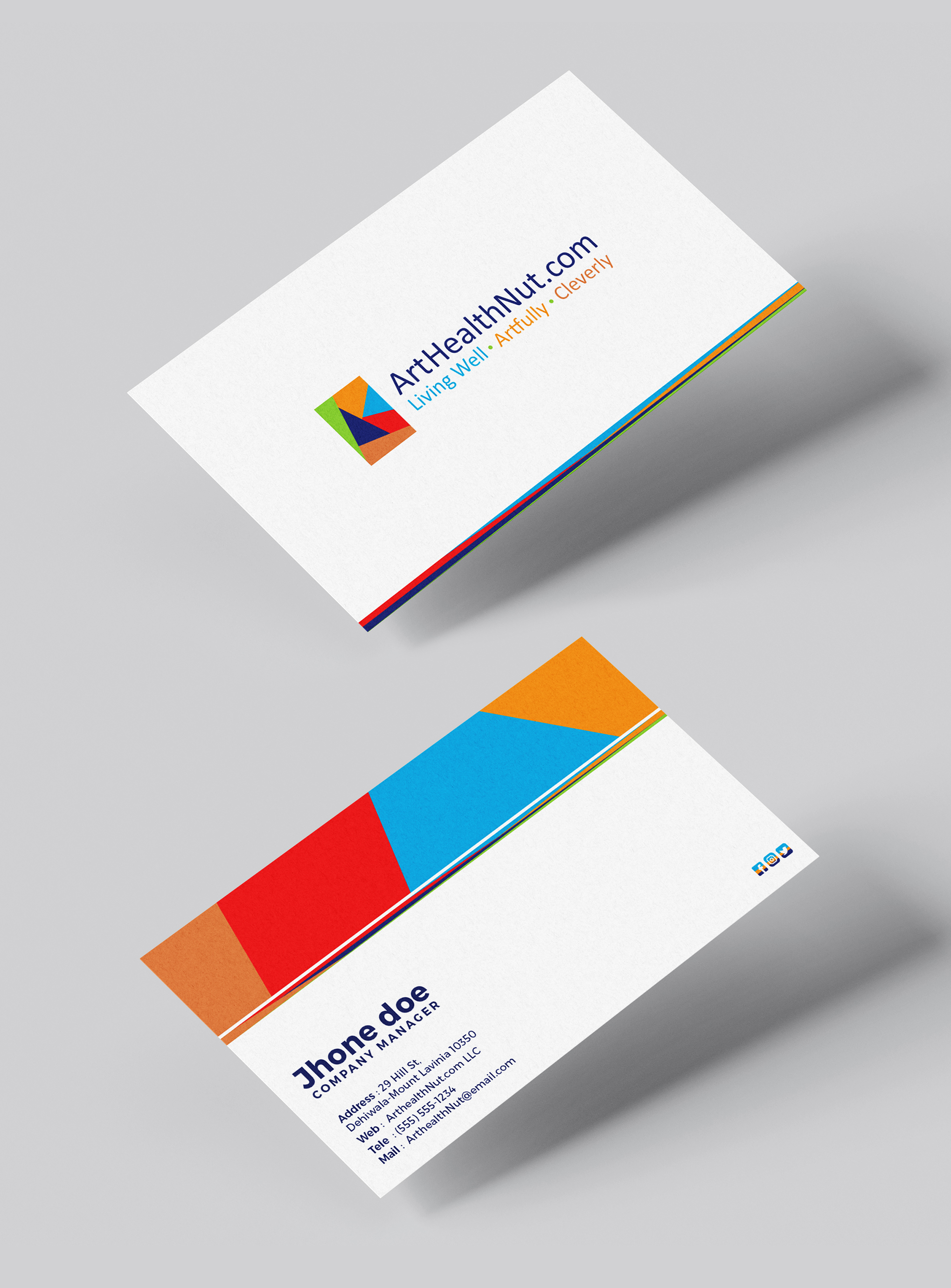 Visitenkarten-Design von Lprossd für ArtHealthNut.com, LLC | Design #30551675