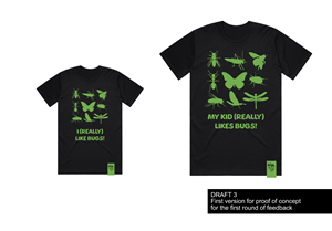 T-shirt Design by AnninWonderland for Hugs & Bugs Club | Design: #30564432