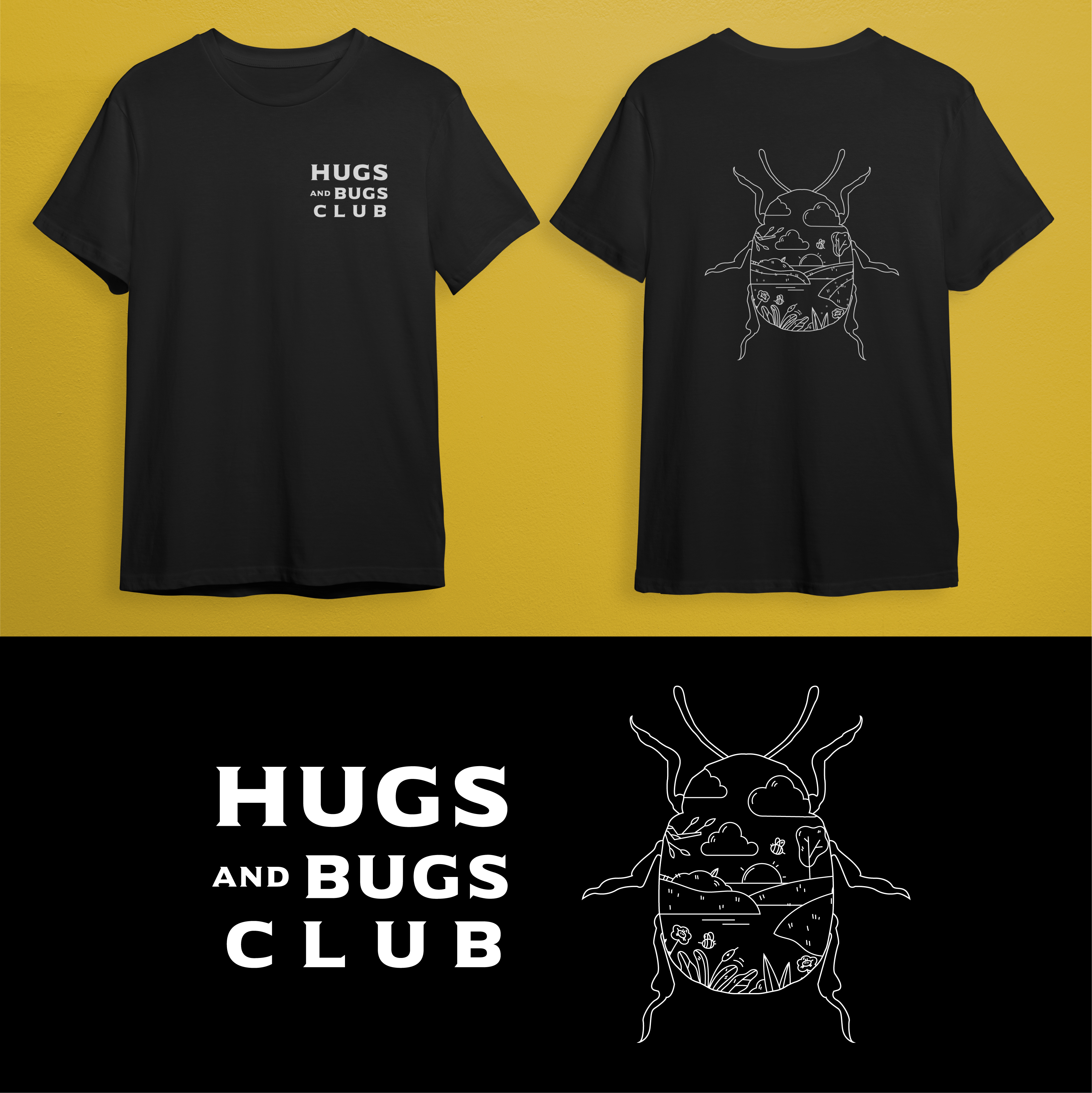 T-shirt Design by Gasyary for Hugs & Bugs Club | Design #30569071