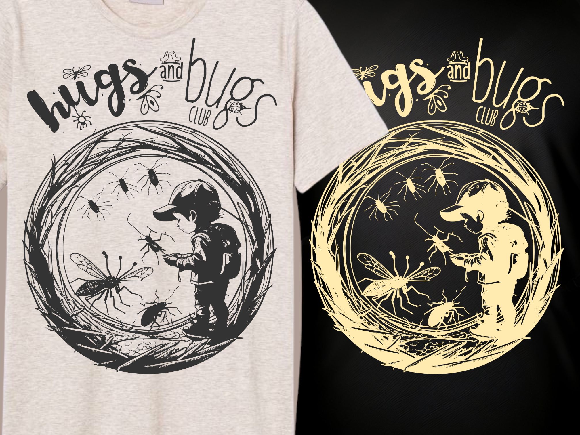 T-Shirt-Design von Foulanan Design für Hugs & Bugs Club | Design #30558725