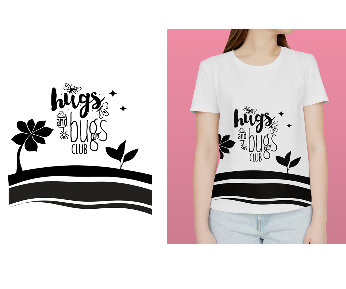 T-shirt Design by Lums Designer for Hugs & Bugs Club | Design #30627351