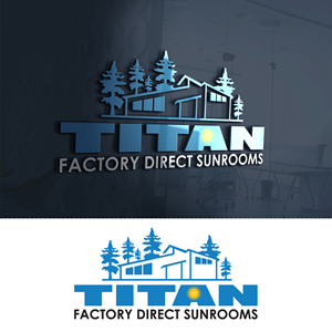 Logo Design by 24ksunny for Titan Sunrooms | Design: #30552253