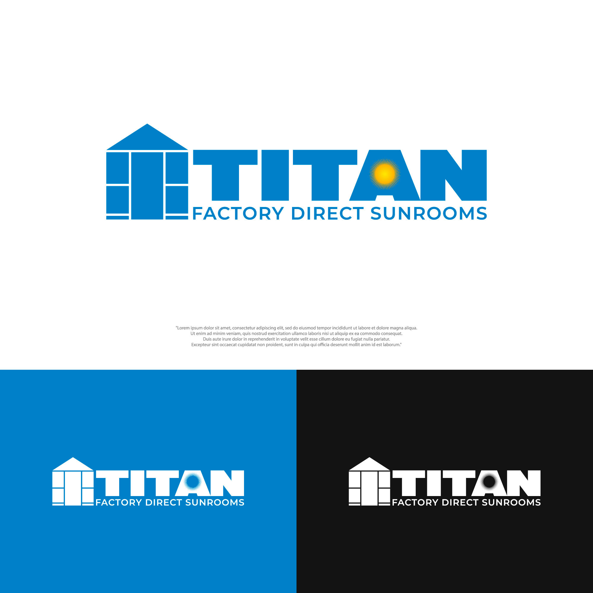 Logo Design by Anderwork for Titan Sunrooms | Design #30551725