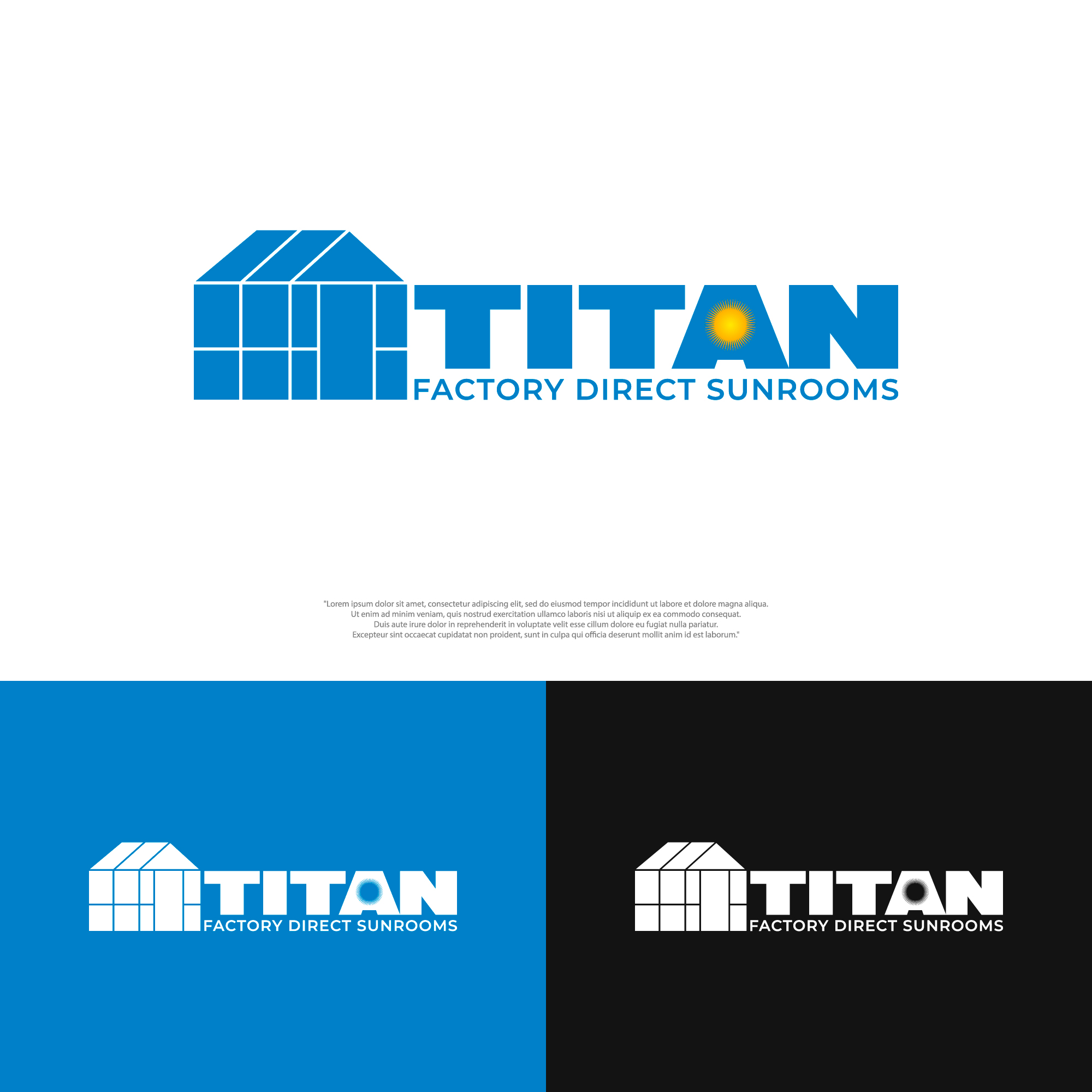 Logo Design by Anderwork for Titan Sunrooms | Design #30551726